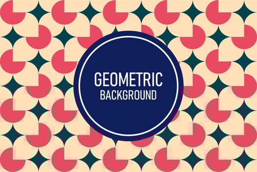 Flat geometric background vector