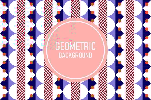 Flat geometric background vector
