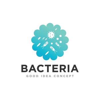Bacteria Logo design Vector Template