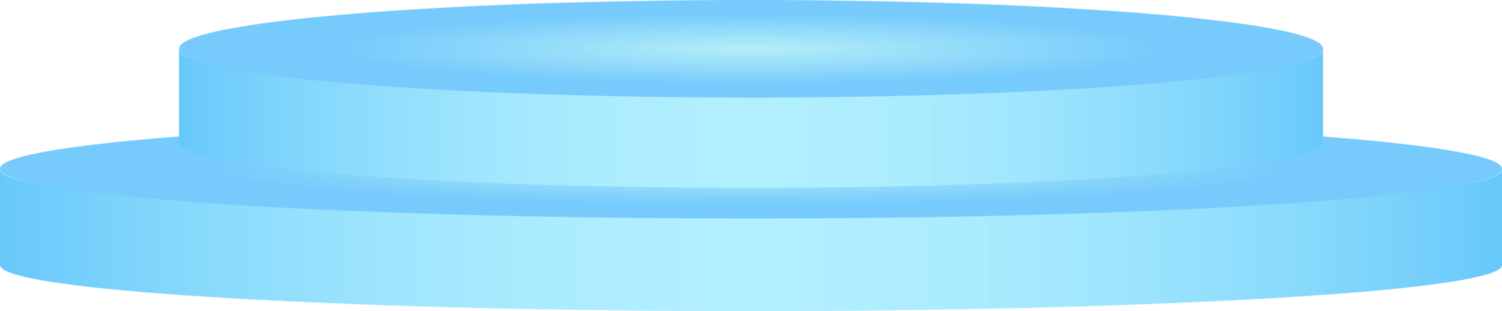 Round Blue Stage Podium png