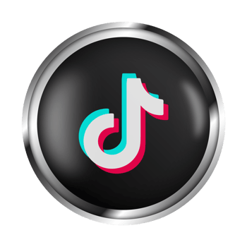 social media tiktok realistic icon PNG Free