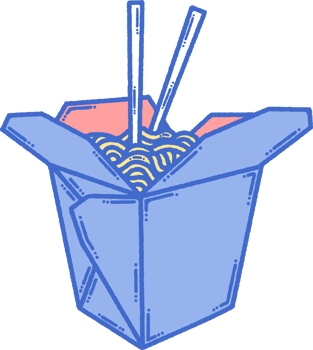 png instant noodle doodle element