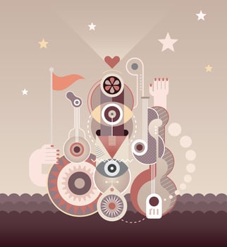 Abstract Art Composition vector