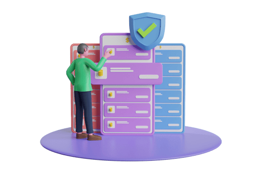 Mobile security app on smartphone screen.3d rendering security system.Mobile security app on smartphone screen. Data security protection. png
