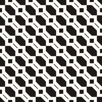 Vector Geometric Abstract Seamless Monochrome Pattern Texture Repeating Background