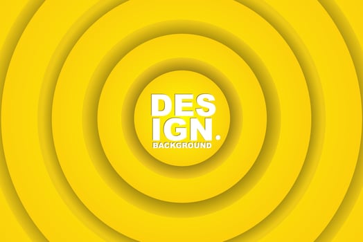 Yellow circle-shaped background banner is suitable for wallpaper, posters, banners, and social media posts vector