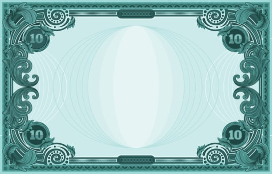 Print Paper Money Background Template vector