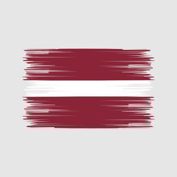 Latvia Flag Brush. National Flag vector