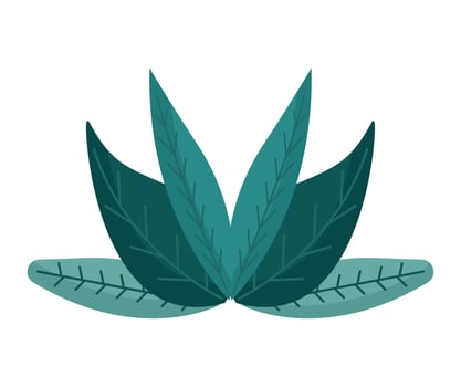 big green plant vector