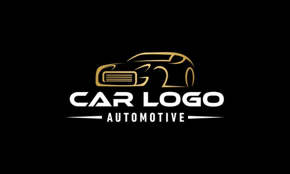 Muscle logo. Service car repair, car restoration and car club design elements. vector