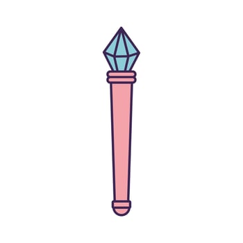 magic scepter design vector