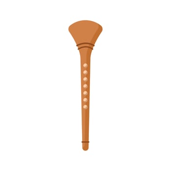bamboo flute design vector