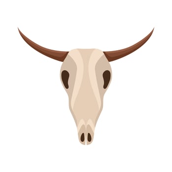 buffalo skull design vector