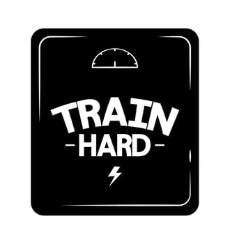 weight machine design vector