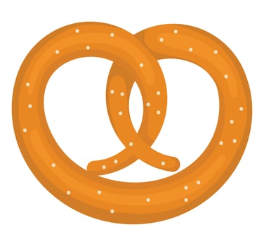 germany pretzel illustration vector