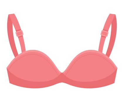 pink bra illustration vector