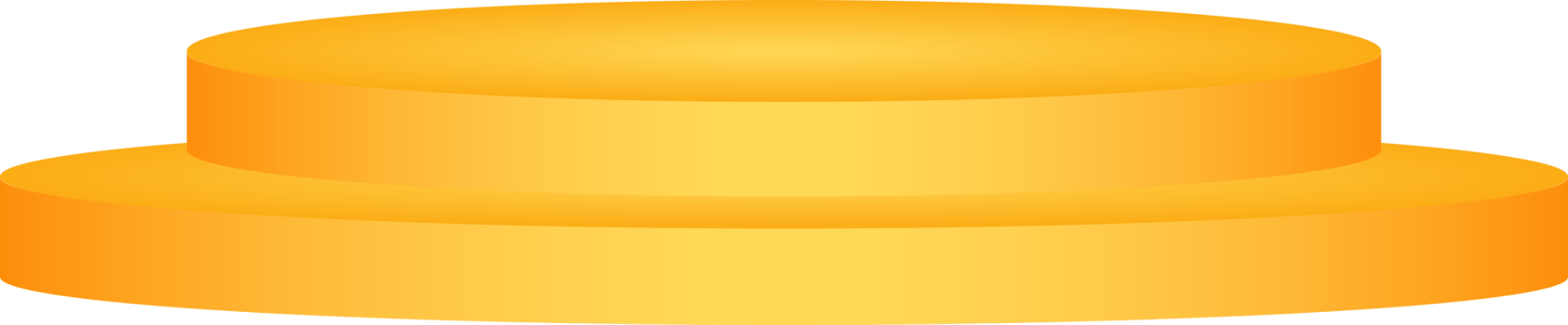 Round Yellow Stage Podium png