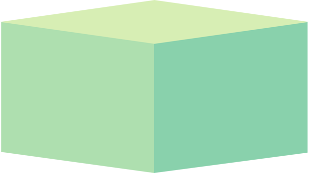 Green Square Podium, Cube Podium png