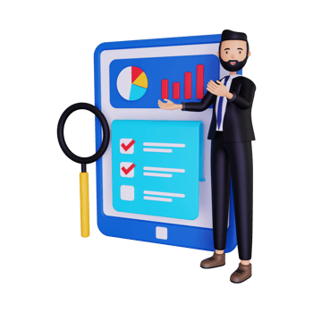 3d Business Management illustration png