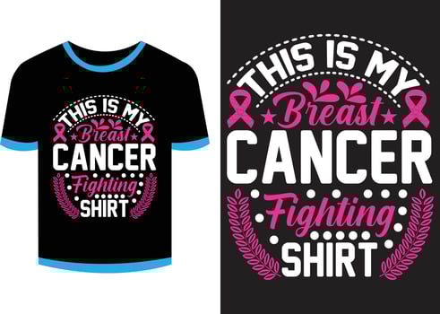 Breast Cancer T-shirt Design Vector