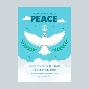 International Day of Peace Poster vector