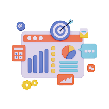 3d Business Goal illustration png