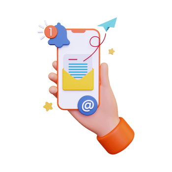 3d Email Notification illustration png