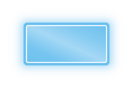 Neon Blue Rectangle Banner, Neon Rectangle png
