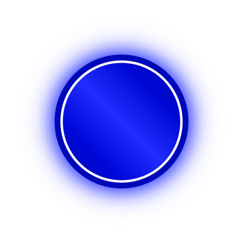 Neon Blue Circle Banner, Neon Circle png