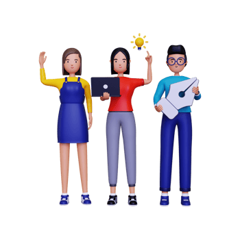 3d Creative designer community illustration png