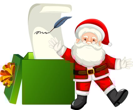 Santa Claus Christmas concept vector