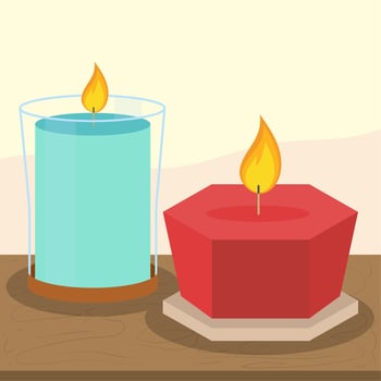 candles candlelight flame vector
