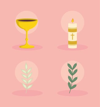 catholic first communion vector