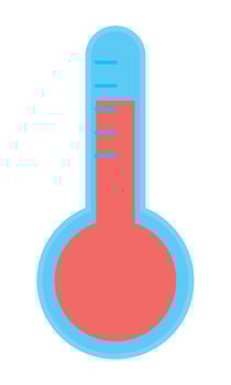 thermometer tool icon vector