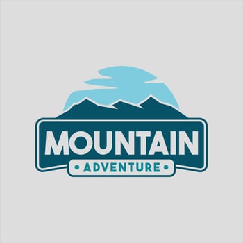 natural landscape illustration, mountain scenery vector