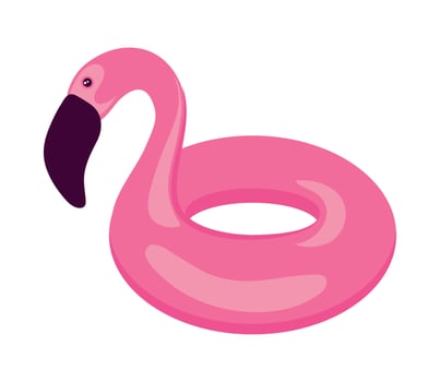 flamingo float inflatable vector