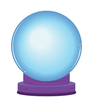 esoteric crystal ball vector