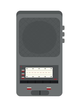 portable radio icon vector