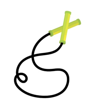 sport skipping rope vector