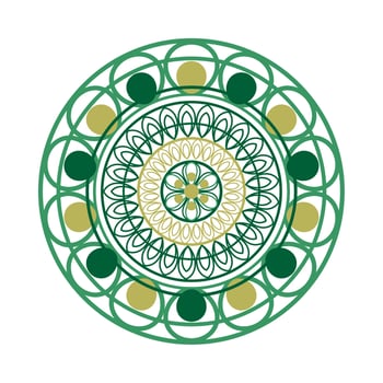 mandala on white background vector