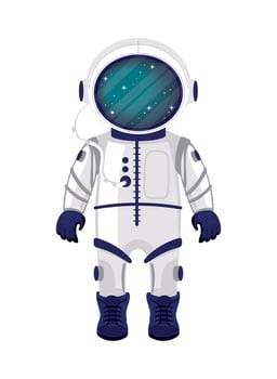 space astronaut in suit vector