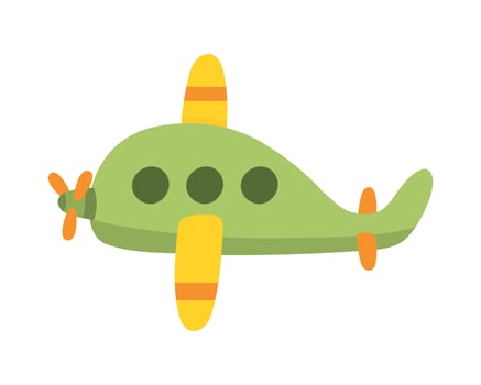 plane toy icon vector