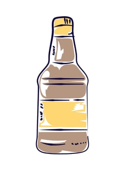 beer bottle icon vector