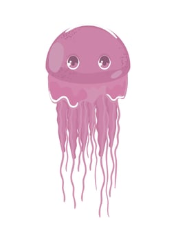 jellyfish sea life vector