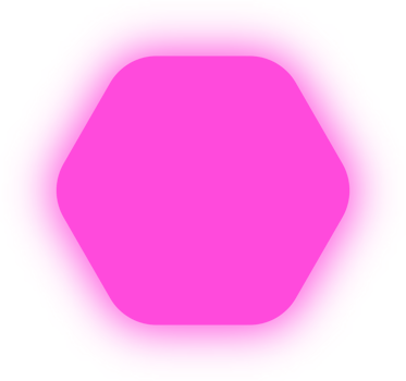 Neon Pink Hexagon Banner, Neon Hexagon png