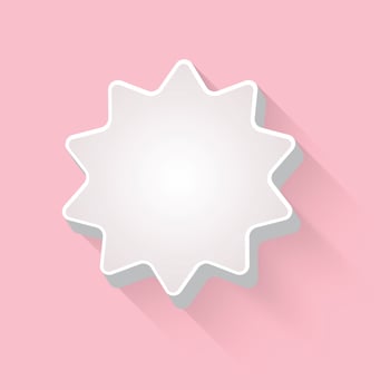 Abstract Vector 3D White Bubble On Pink Background