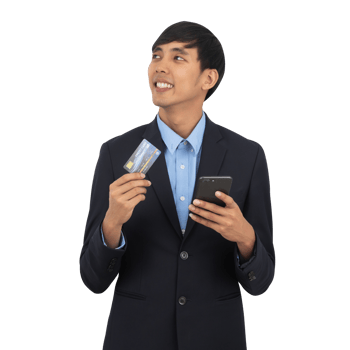 Handsome asian business man cutout, Png file