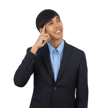 Handsome asian business man cutout, Png file