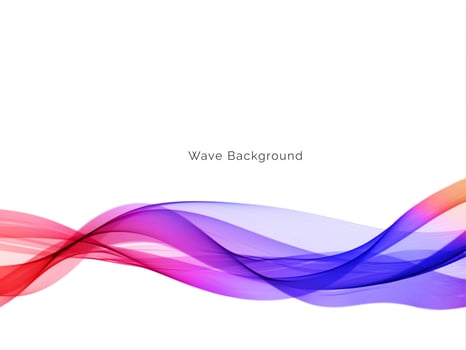 Smooth blue wave background vector