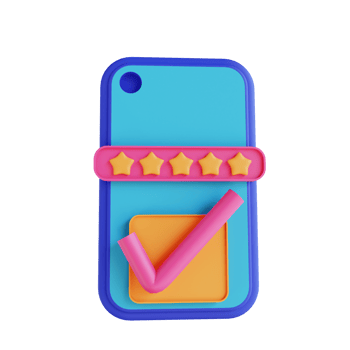 3D illustration mobile password check png